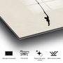 Wallity Cuadro Decorativo Banksy 45 x 65 cm en Vidrio Templado